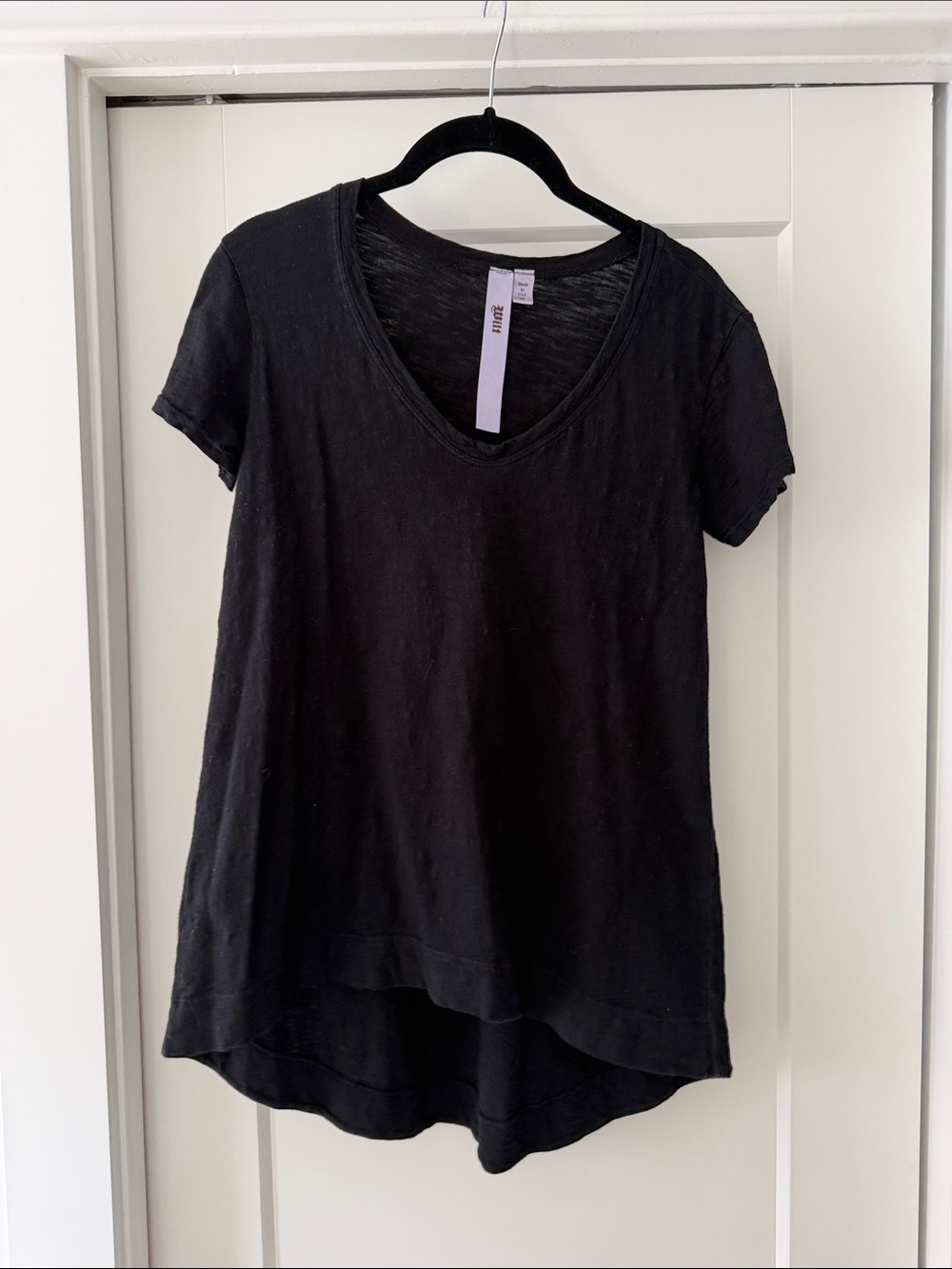 Wilt Black V-Neck Short Sleeve Tee